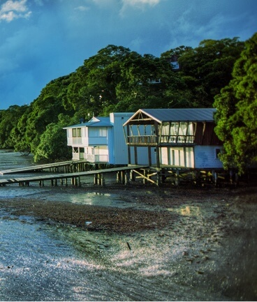 peaceful seaside beach house